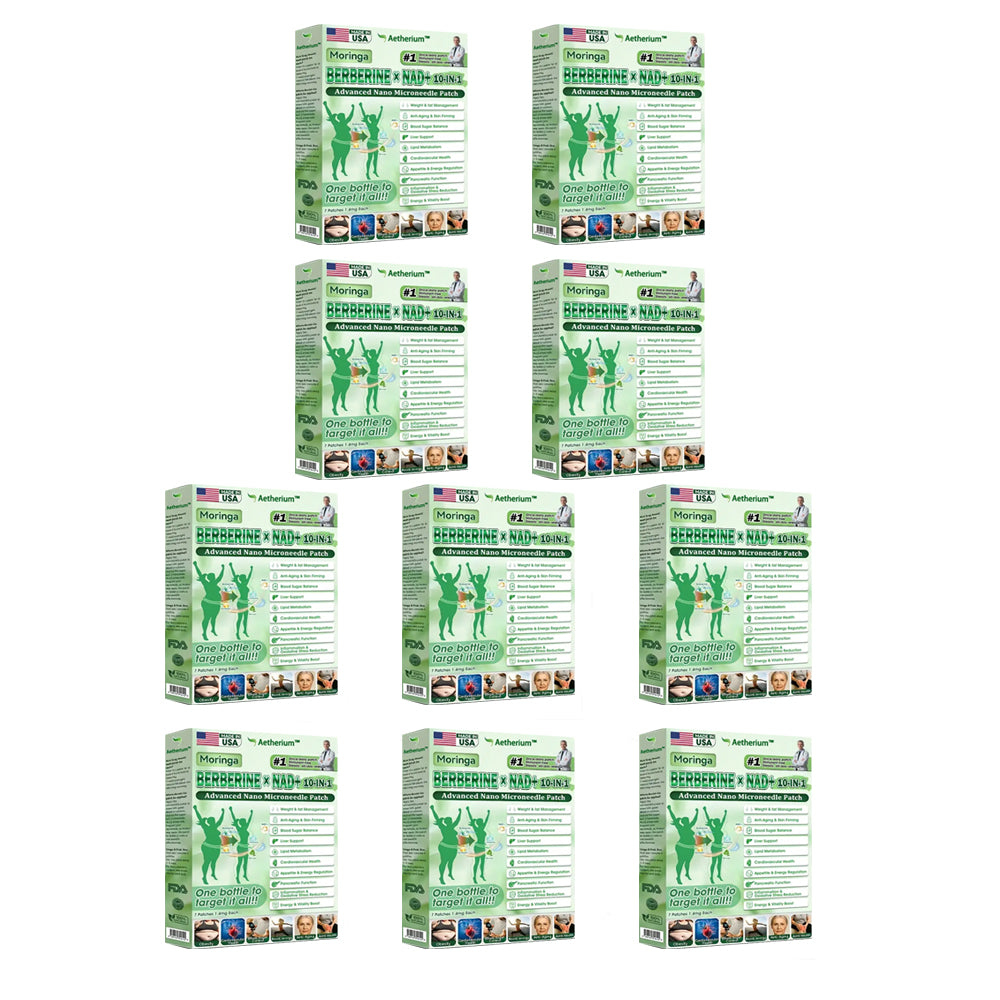 💚Official Store | 🍋 Aetherium™ Moringa & Berberine 10-IN-1 Advanced Nano Microneedle 1 Patch (Once Daily, visible changes in 7 days) ✅ Obesity, Diabetes, Sleep Apnea, And Joint Issues