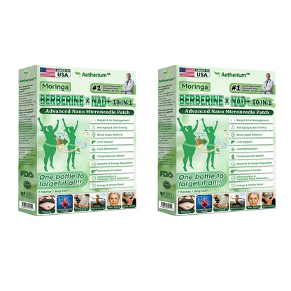 💚Official Store | 🍋 Aetherium™ Moringa & Berberine 10-IN-1 Advanced Nano Microneedle 1 Patch (Once Daily, visible changes in 7 days) ✅ Obesity, Diabetes, Sleep Apnea, And Joint Issues
